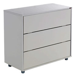 Stompa Uno S Plus 3 Drawer Chest, White